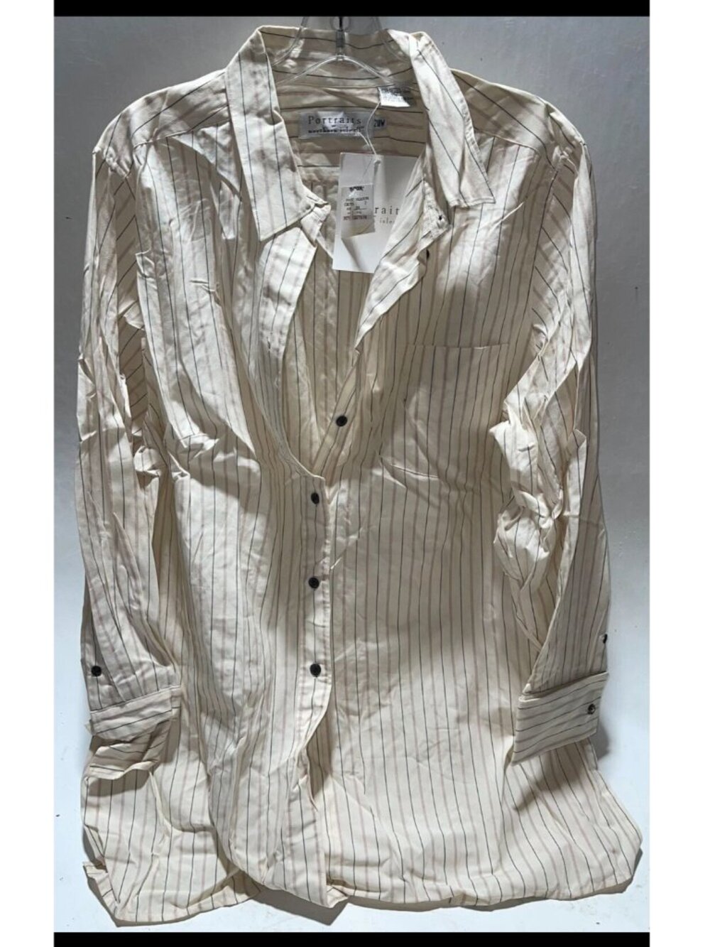 Vintage Portraits By Northern Isles Long Sleeve Button Up Blouse - Size 2X
